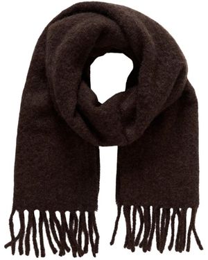 Part Two Accessoires ,Bruin ,Wol Kitha Sjaal - Zwart