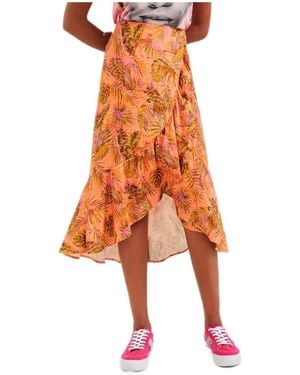 Desigual Midi Skirts - Orange