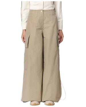 Palm Angels Wide Pants - Natural