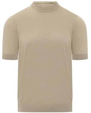 FILIPPO DE LAURENTIIS Round-Neck Knitwear - Natural