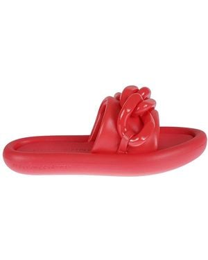 Stella McCartney Schoenen ,Rood ,Polyester Air Slide Sm 71 Alter Mat Slippers