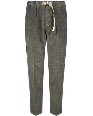White Sand Broeken ,Groen ,Katoen Pantalone Velluto Righe - Grijs