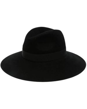 Borsalino Accessoires ,Zwart ,Wol Fedora Hoed