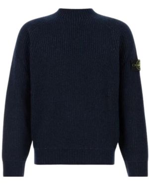 Stone Island Truien & Vesten ,Blauw ,Kasjmier Tweekleurige Vanisé Kasjmier Trui