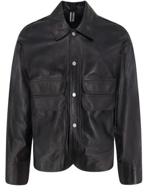 DFOUR® Leather Jackets - Black