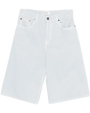 Haikure Denim Shorts - White