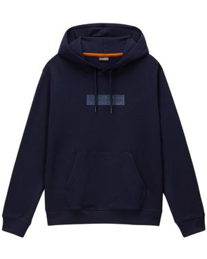 Napapijri Box Logo Hoodie - Blauw