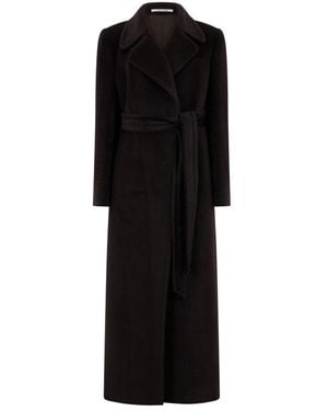 Tagliatore Belted Coats - Negro
