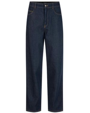 Marc Cain Straight Jeans - Azul