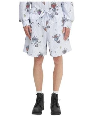 Sky High Farm Casual Shorts - Azul