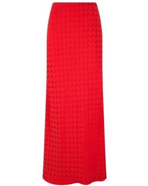 Roberto Cavalli Maxi Skirts - Red