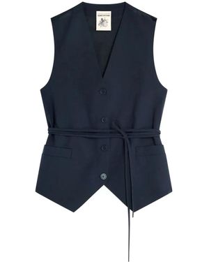 Semicouture Waistcoats - Blue