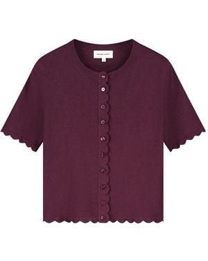 FABIENNE CHAPOT Scarlett Kurzarm-Strickjacke - Lila