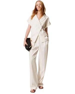 Twinset Wide Trousers - White