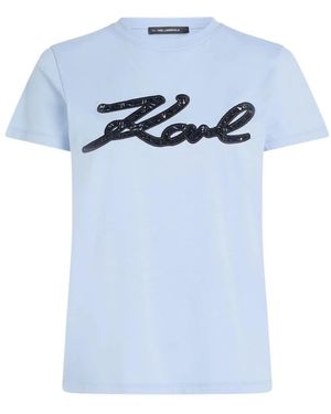Karl Lagerfeld T-Shirts - Blu