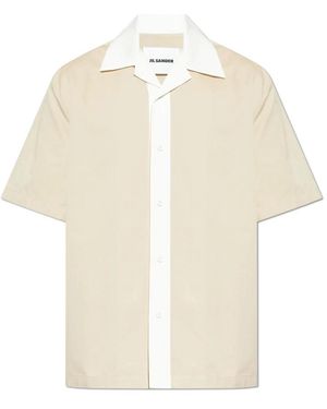 Jil Sander Short Sleeve Shirts - Natural