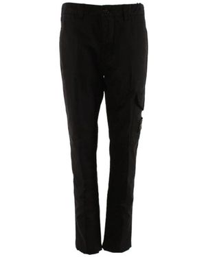 Stone Island Slim-Fit Trousers - Black