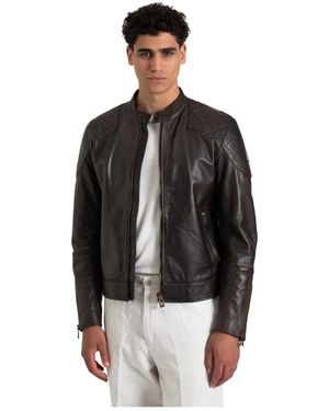 Belstaff Handgewaxte Leren Jas - Zwart