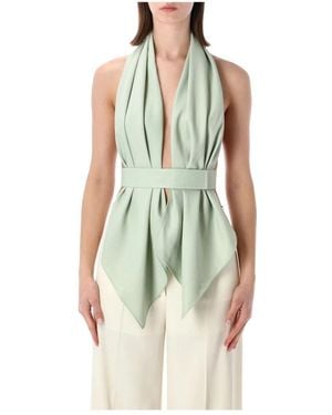 Alberta Ferretti Sleeveless Tops - Green