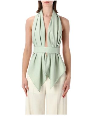 Alberta Ferretti Sleeveless Tops - Green