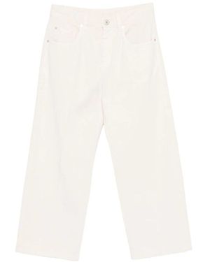 Brunello Cucinelli Weiße Styling Straight Leg Hose