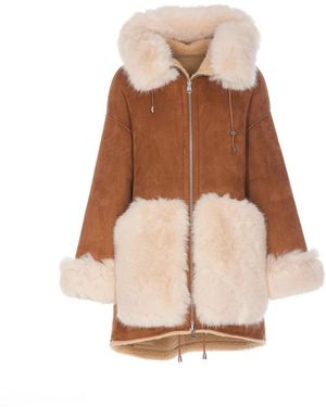 Bully Faux Fur & Shearling Jackets - Brown
