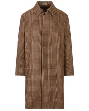 Corneliani Single-Breasted Coats - Marrón