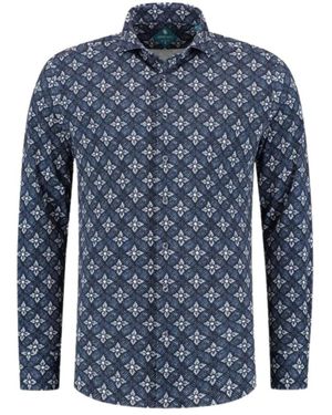 District Indigo Casual Shirts - Blu