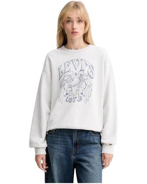 Levi's Graphic Heritage Crew Sweatshirt - Wit