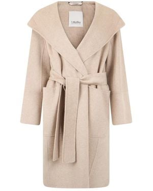 Max Mara Smmarmonia Robe Coat - Naturel