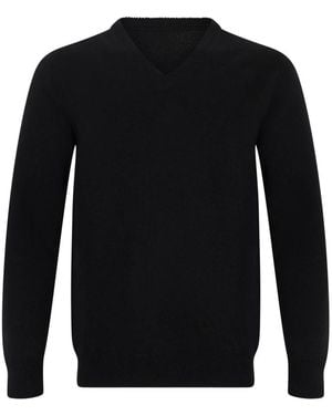 Fedeli Truien & Vesten ,Zwart ,Kasjmier V-Hals Trui