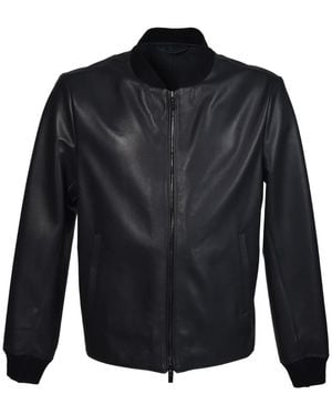 Baldinini Leather Jackets - Blue