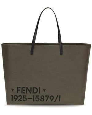 Fendi Grote Roll Tote Tas - Groen