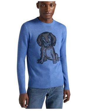 Harmont & Blaine Round-Neck Knitwear - Blauw