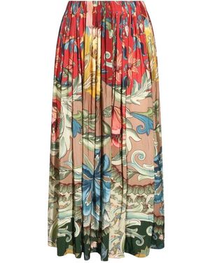 FARM Rio Rokken ,Veelkleurig ,Lunar Boho Midi Rok - Meerkleurig