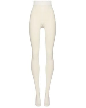 Wolford Cotton Rib Tights - Natural