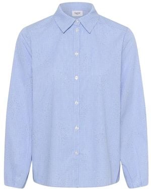 Saint Tropez Overhemden ,Blauw ,Blouses & Shirts