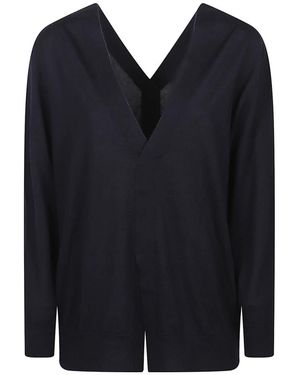 Sa Su Phi V-Neck Truien - Blauw