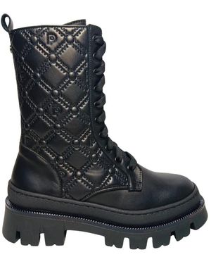 Pollini Schoenen ,Zwart ,Leer Stivali E Stivaletti Pelle