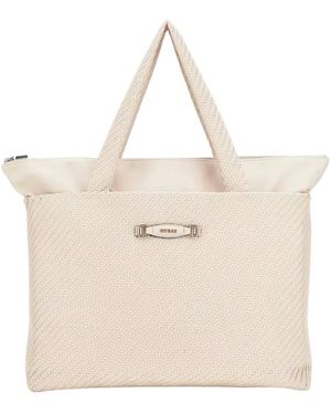 Guess Francy Woven Weekender Tas - Naturel