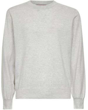 Brunello Cucinelli Round-Neck Knitwear - Gris