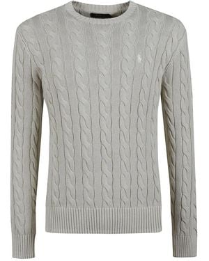 Ralph Lauren Round-Neck Knitwear - Grigio