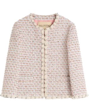 Valentino Tweed Jackets - Rosa