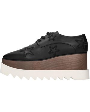 Stella McCartney Elyse Eco Alter Mat Schnürschuhe - Schwarz