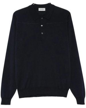 John Smedley Polo Shirts - Azul