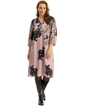 iN FRONT Kleedjes ,Roze ,Midi Jurk