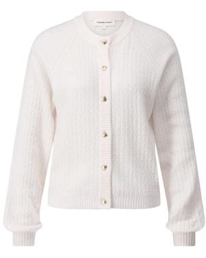 FABIENNE CHAPOT Herzknopf-Strickjacke - Weiß