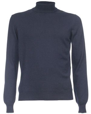 Gran Sasso Schmaler wollpullover - Blau