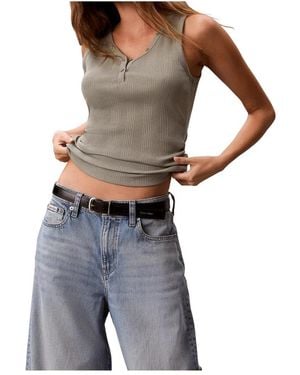 Calvin Klein Sleeveless Tops - Gris
