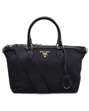 Prada Nylon Candy Schultertasche - Schwarz